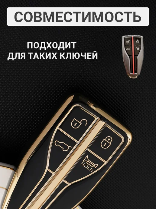 Фото товара 25565, чехол для ключа hongqi